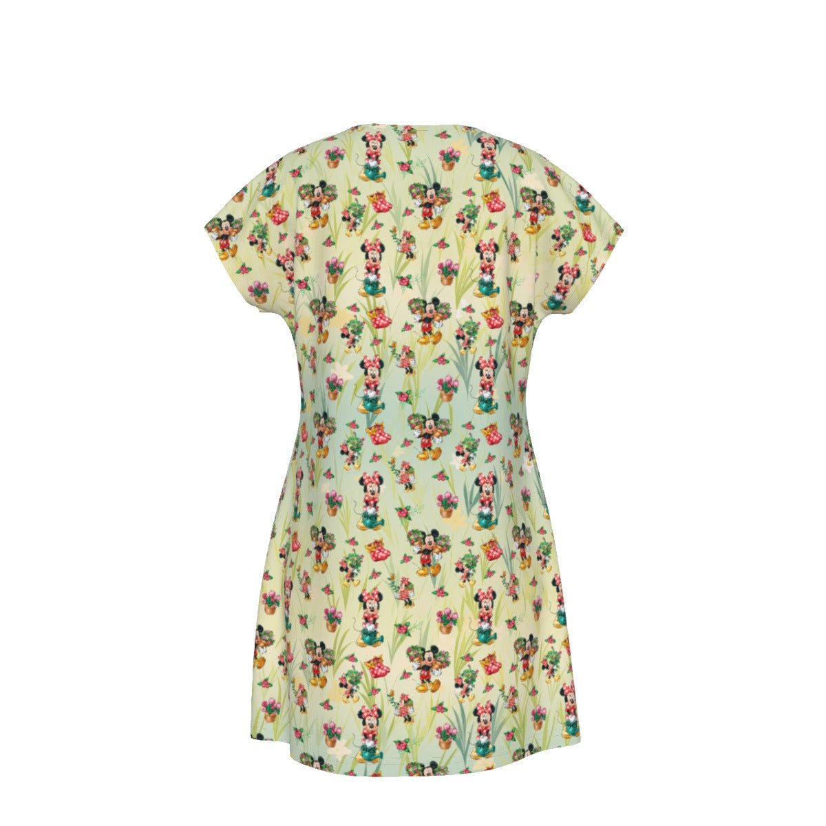 Garden Mouse Helpers at Work - Women's T-Shirt Dress
