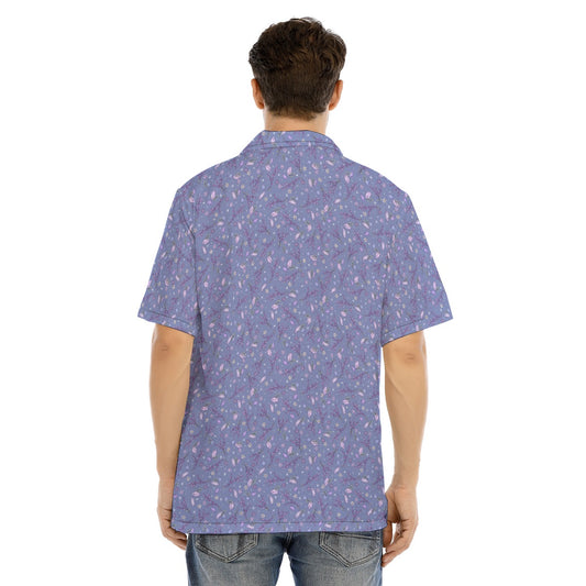 Lavender Vibes - Men's Hawaiian Button Up Shirt