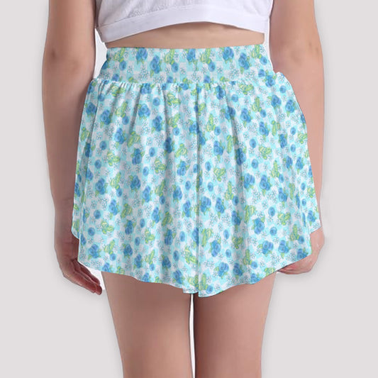 Summer Fruits - Blueberry - Girls’ Flowy Pocket Shorts
