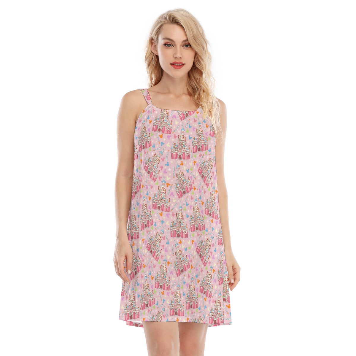 25th Birthday Cake Castle - Women’s Adjustable Sundress