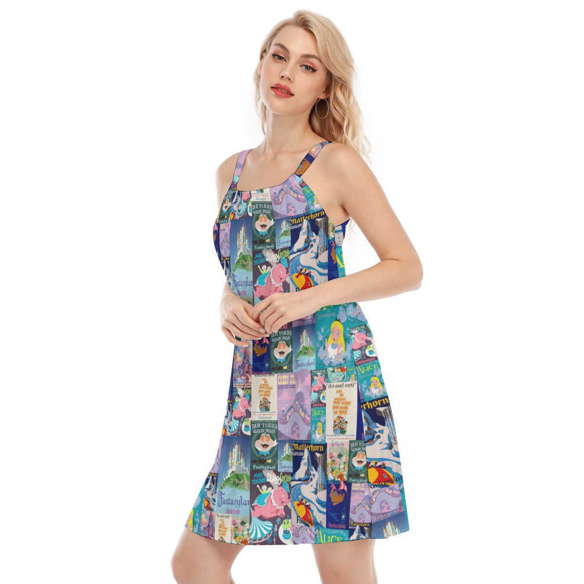 Vintage Fantasy Ride Posters - Women’s Adjustable Sundress