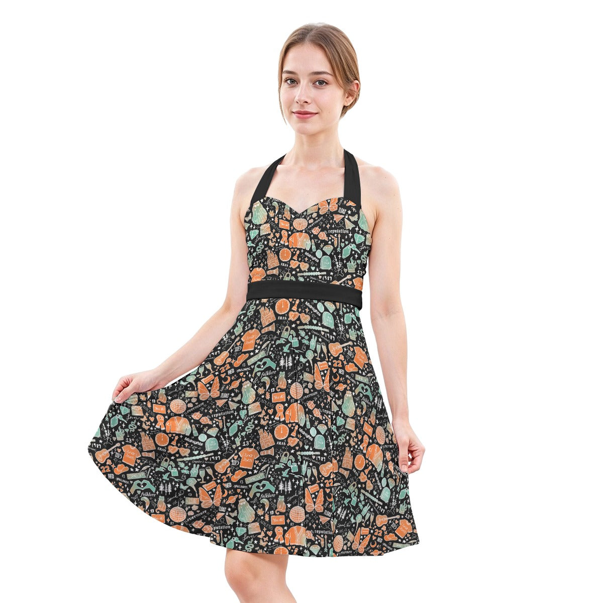 Showgirl Era Icons - Women's Halter Vintage Pocket Dress