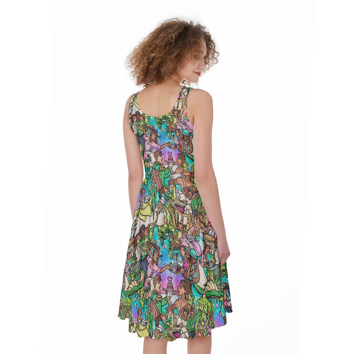 Bayou Princess Storybook Scenes - Pocket Midi Skater Dress