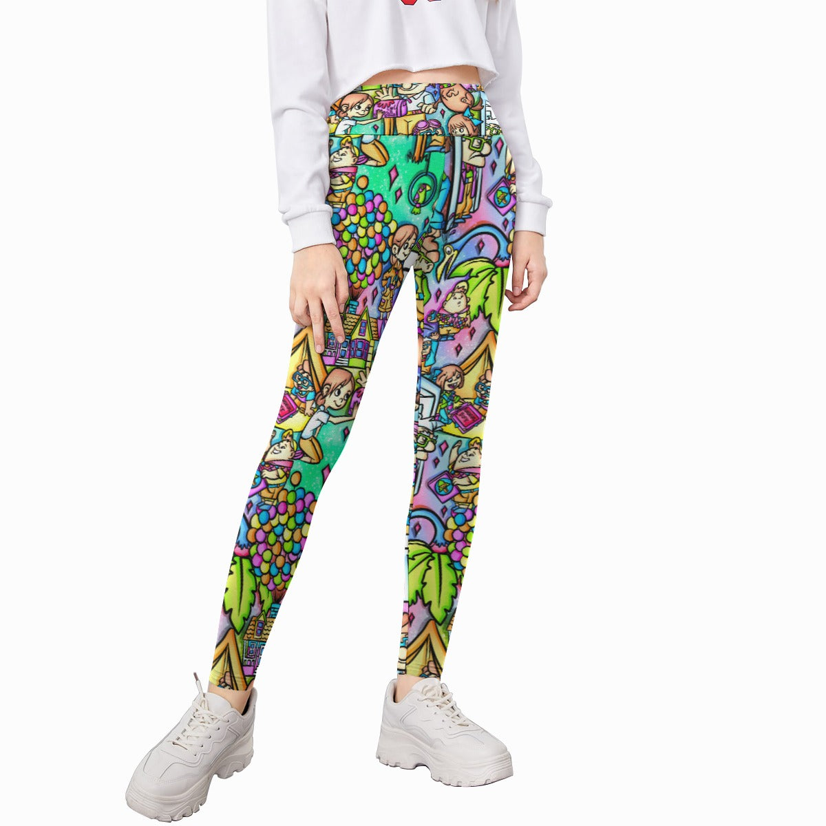 Balloon House Adventure Scenes - Kid's Leggings