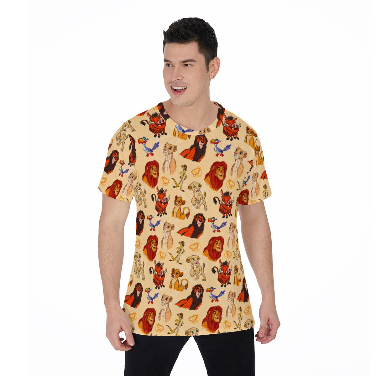 Sketched Savanna Friends - Men's Short Sleeve T-Shirt