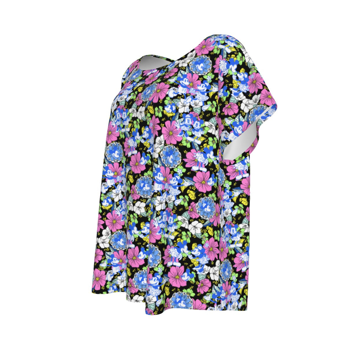 Garden Whimsy - Vintage Mouse Romancennie - Women’s Relaxed Fit Scoop Tee