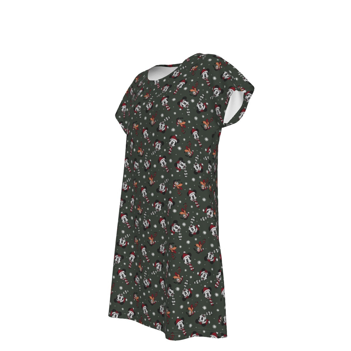 Vintage Holiday Friends - Women's T-Shirt Dress