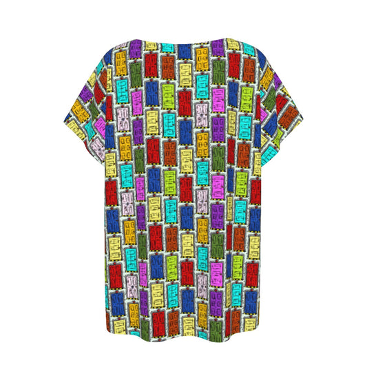 Sketchy Scare Doors - Women’s Relaxed Fit Scoop Tee