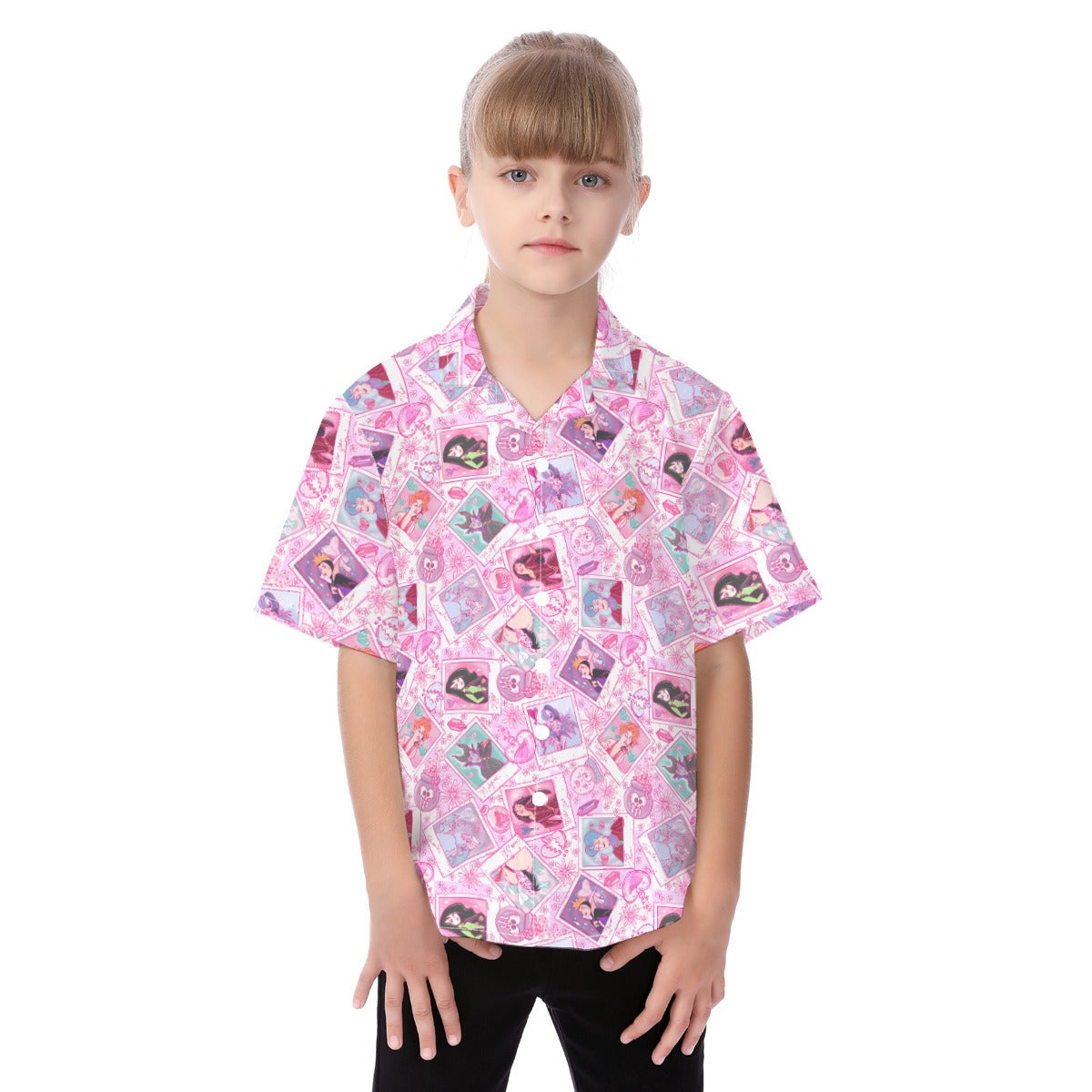 Poisoned Heart Villaintine - Kid's Hawaiian Button Up Shirt