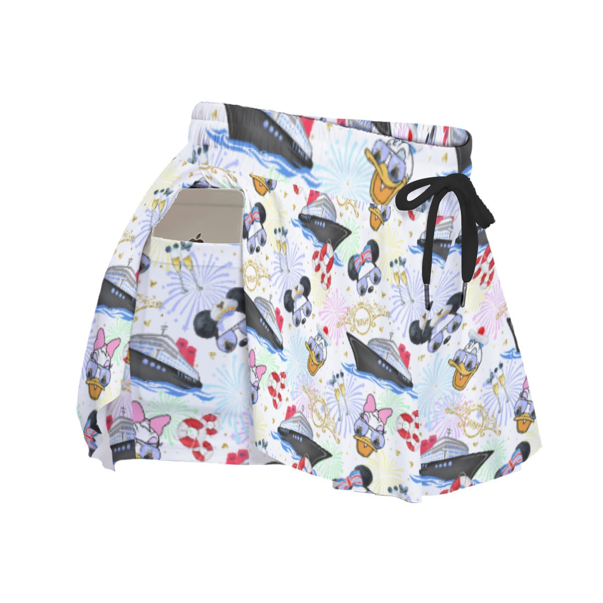 Wish Cruise Celebration - Women's Flowy Pocket Shorts
