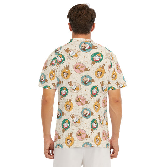 Golden Holiday Baubles - Men's Polo Shirt