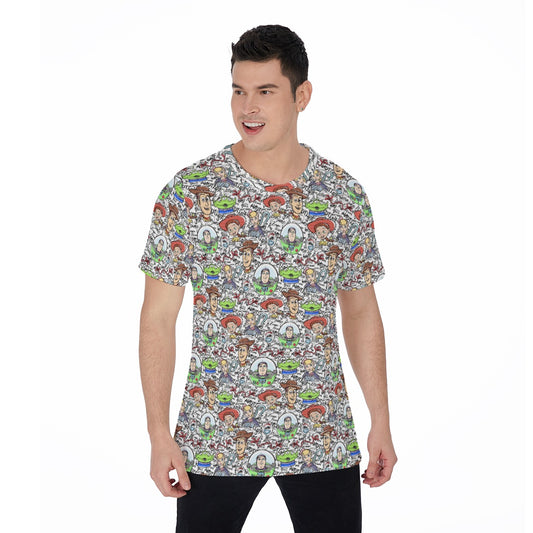 Sketch Autographs of Animated Toy Friends - Men's Short Sleeve T-Shirt