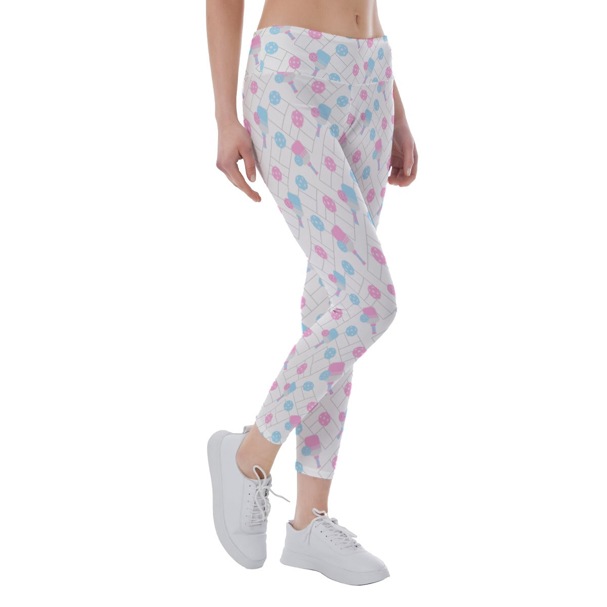 Pickleball Court Spin - Women's Yoga Leggings