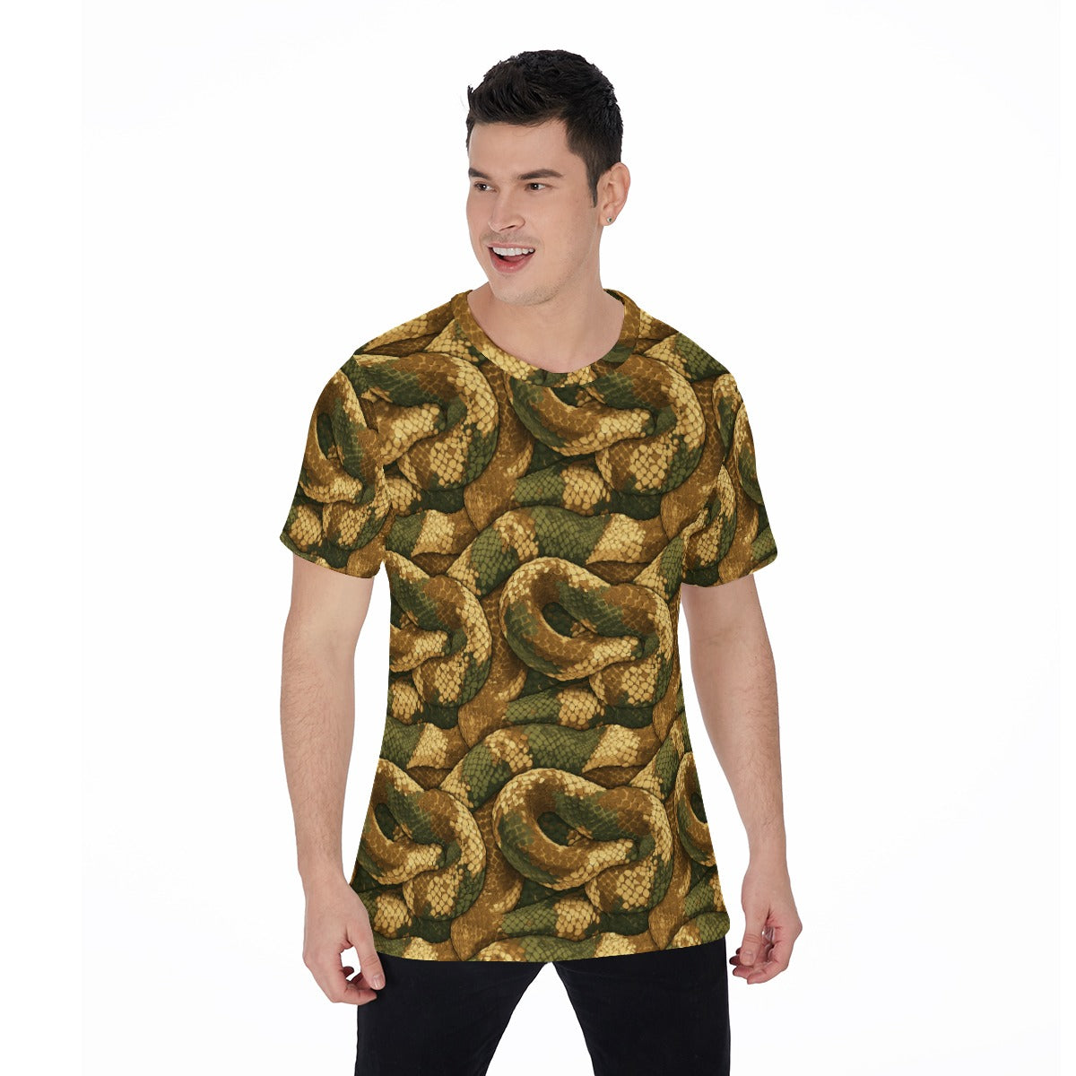 Animal Print - Snake - Men's Short Sleeve T-Shirt