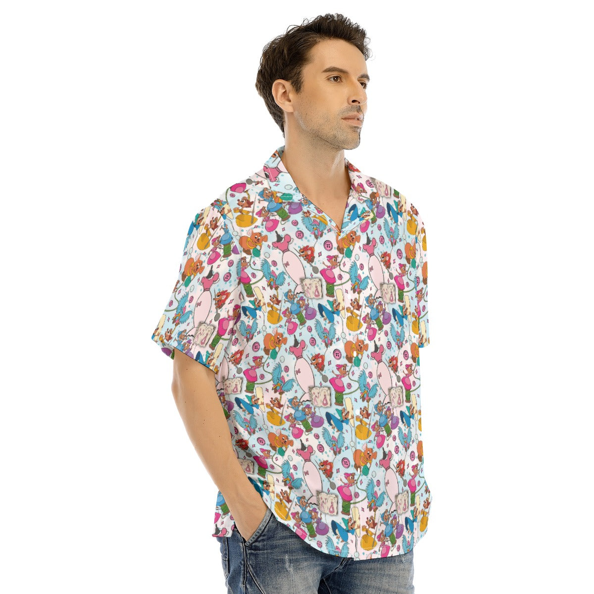 Tiny Tailors & Sewing Friends - Men's Hawaiian Button Up Shirt