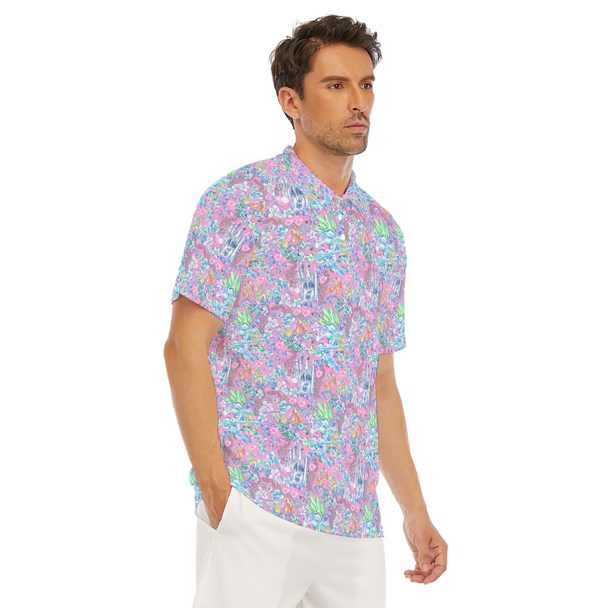 Bright Tropical Dreams - Enchanted Squeaky Helpers - Men's Polo Shirt