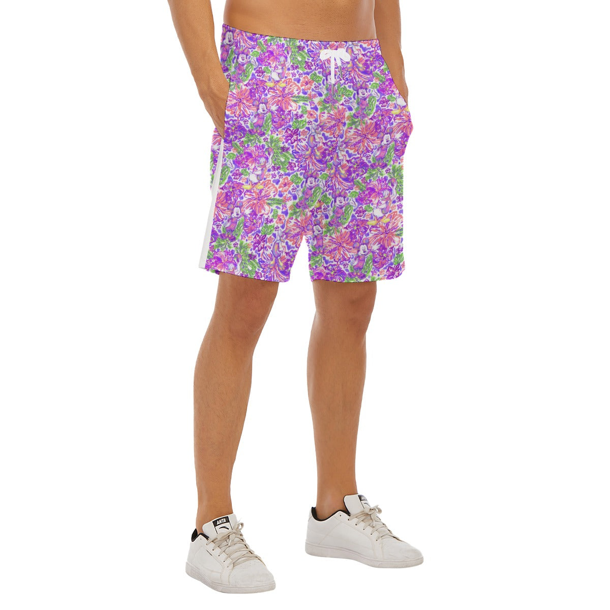 Tropical Splash Vibes - Iconic Crew - Men’s Pocket Beach Shorts