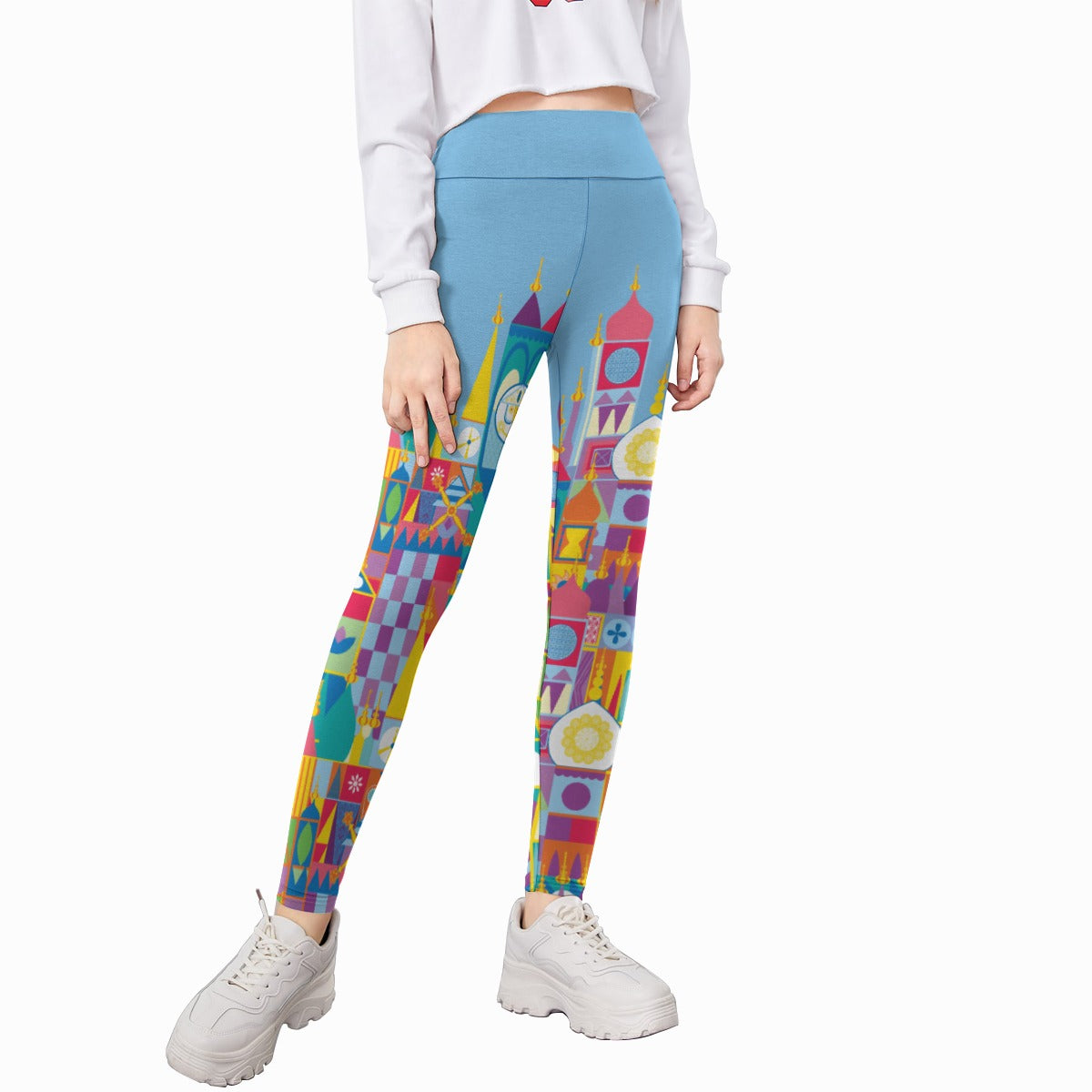 Whimsical World Facade - Kid's Leggings