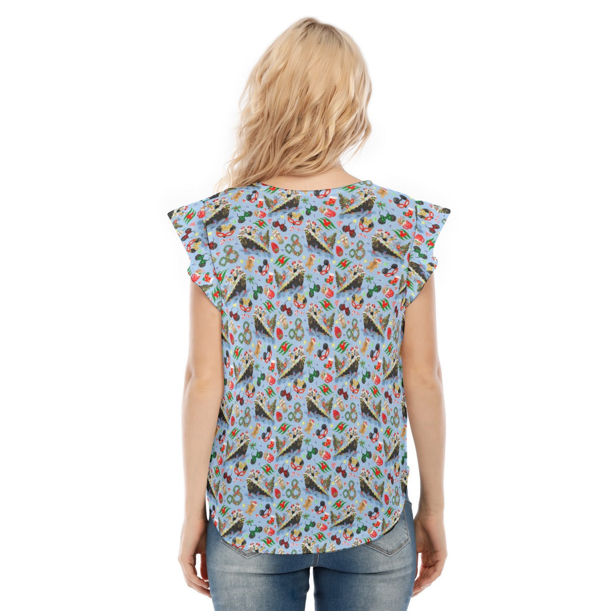 Very Merrytime Christmas Cruise - Women’s Flutter Sleeve Top