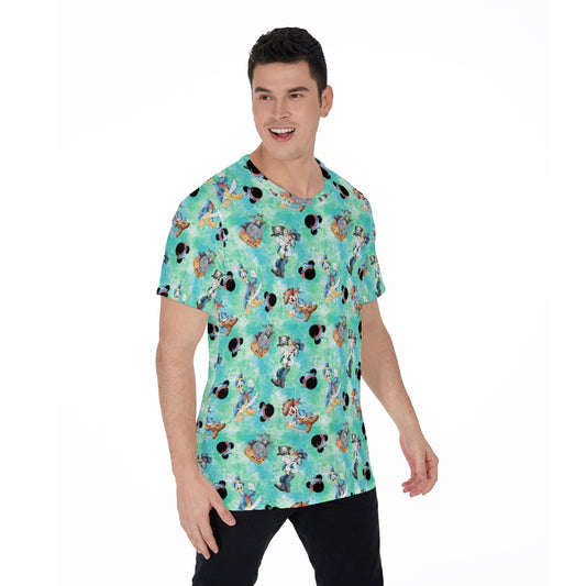 Pirate Crew Watercolor Adventure - Men's Short Sleeve T-Shirt