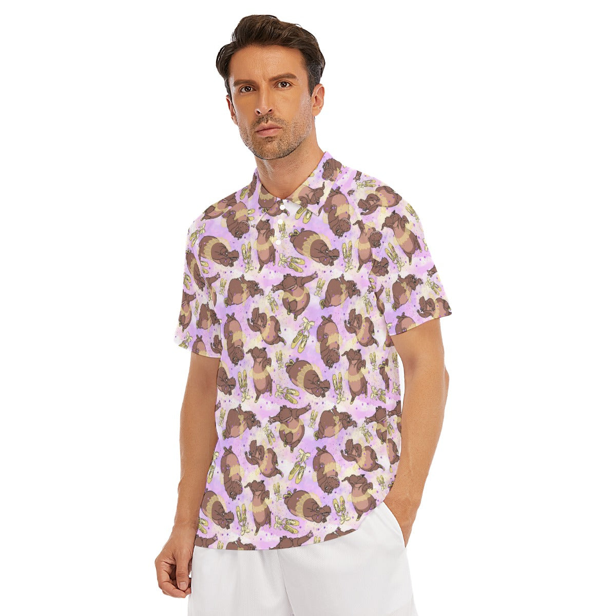 Ballerina Hippos - Men's Polo Shirt