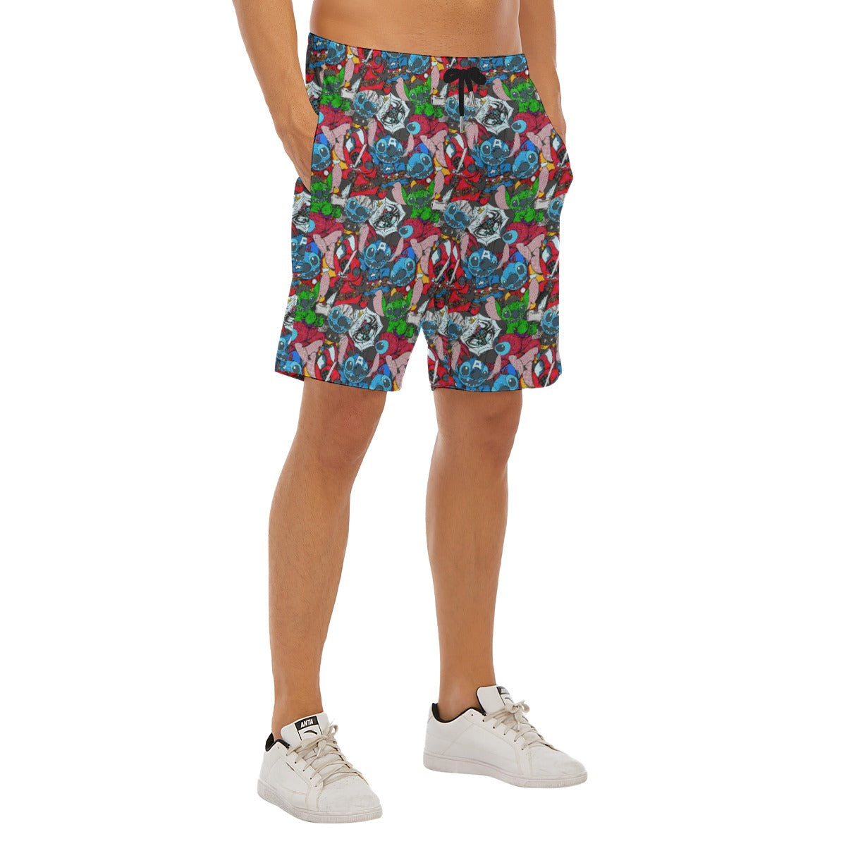 Superhero Stitch - Heroes Assembled - Men’s Pocket Beach Shorts