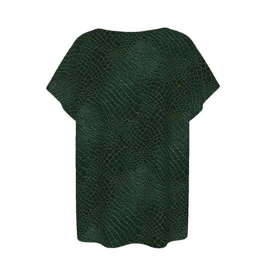 Animal Print - Alligator - Women’s Relaxed Fit Scoop Tee