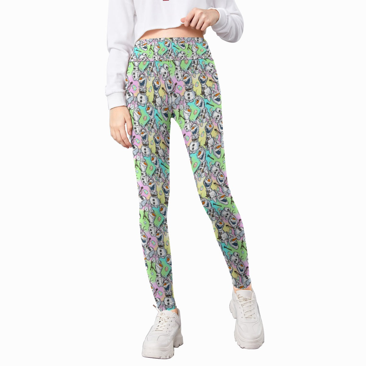 Sketched Snowman Easter - Kid's Leggings