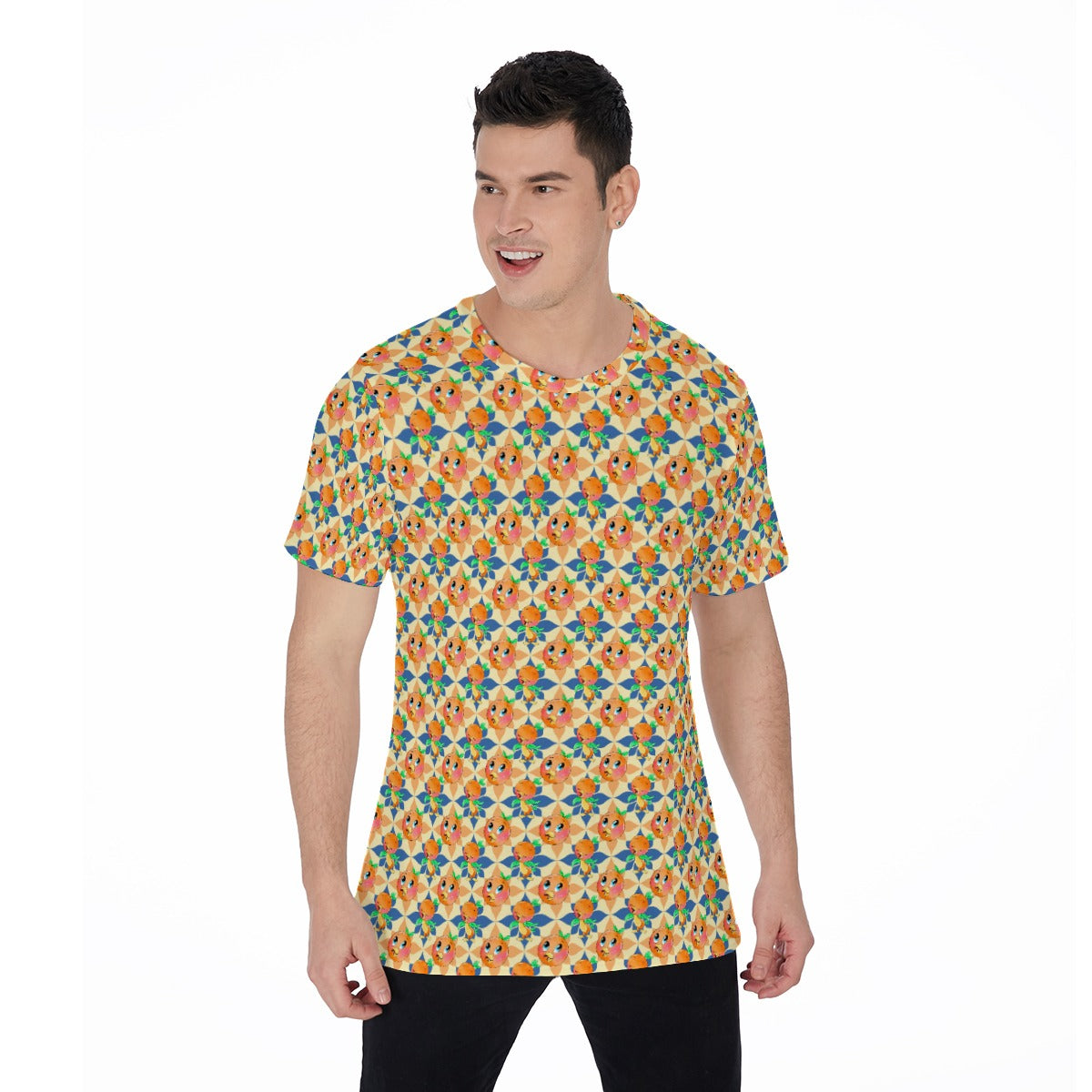 Retro Citrus Play - Men's Short Sleeve T-Shirt