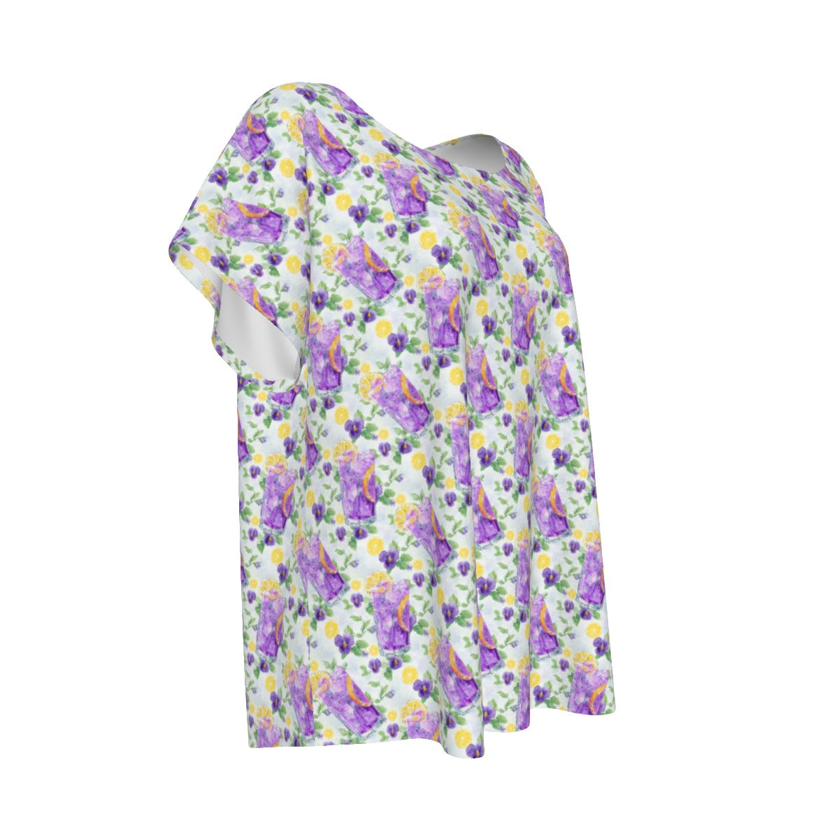 Zest Of The Fest Violet Lemonade - Women’s Relaxed Fit Scoop Tee