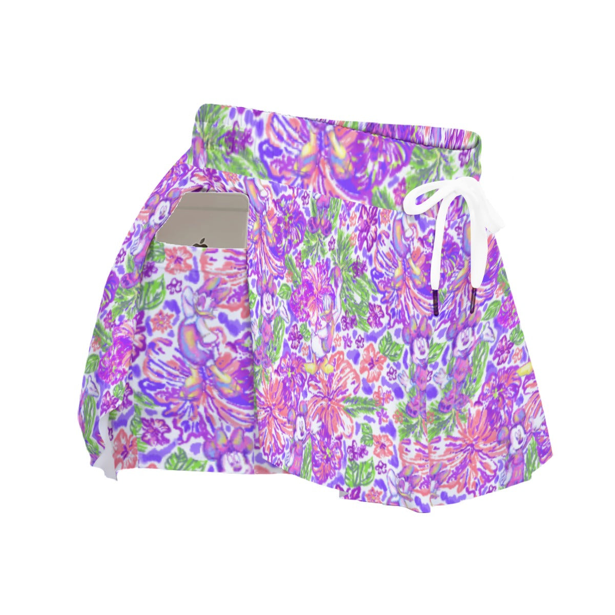 Tropical Splash Vibes - Iconic Crewends - Women's Flowy Pocket Shorts