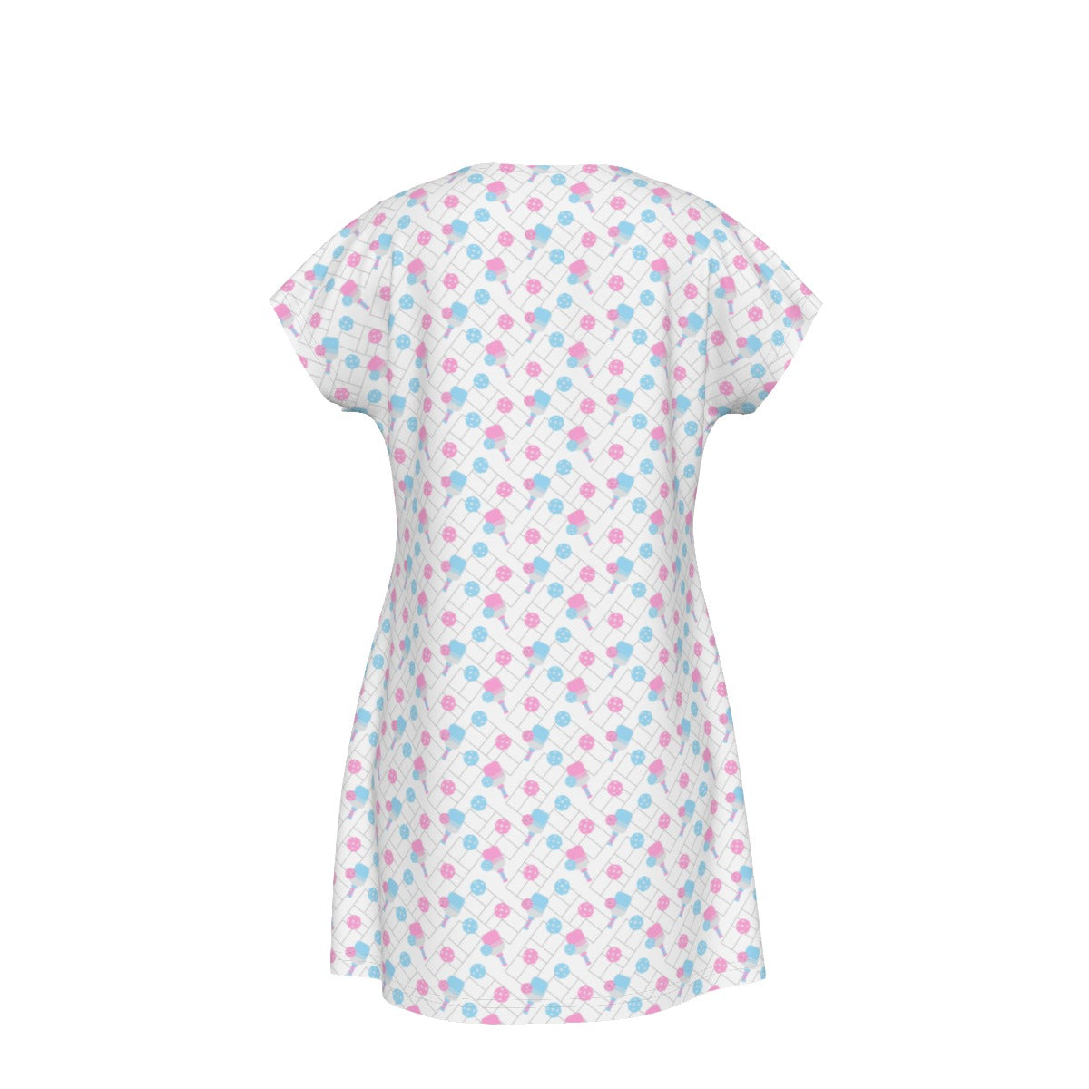 Pickleball Court Spin - Women's T-Shirt Dress