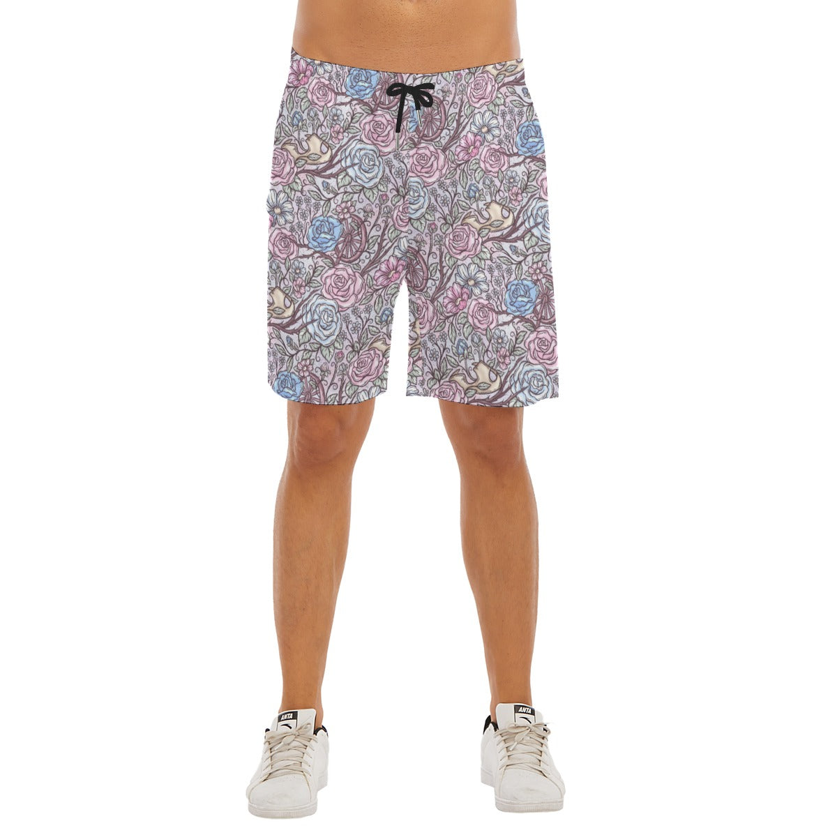 Fairytale Florals – Sleeping Enchantment - Men’s Pocket Beach Shorts