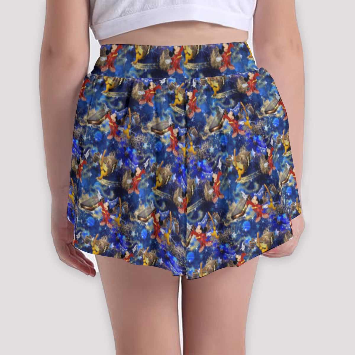 Enchanted Broom Magic - Girls’ Flowy Pocket Shorts