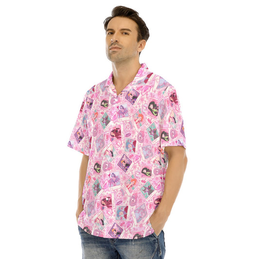 Poisoned Heart Villaintine - Men's Hawaiian Button Up Shirt