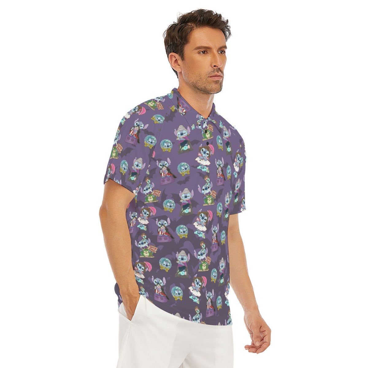 Haunted Alien Portraits - Men's Polo Shirt