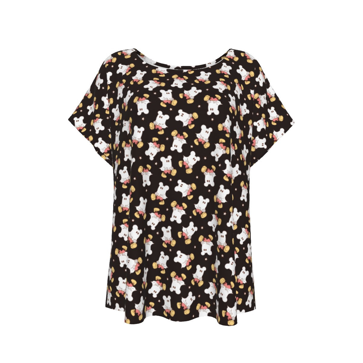 Ghostly Mouse - Women’s Relaxed Fit Scoop Tee