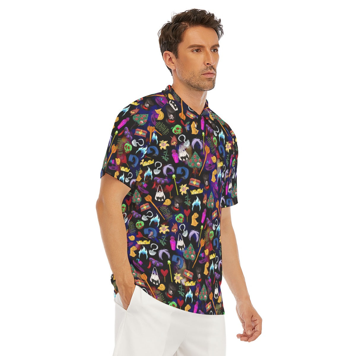 Villainous Icons Collage - Men's Polo Shirt