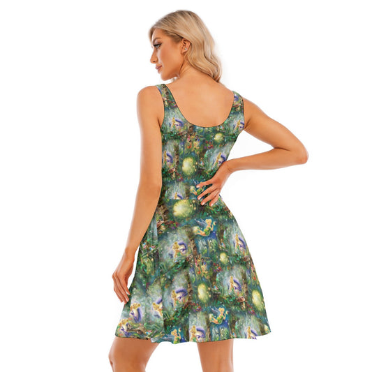 Pixie Fairy in Hollow - Women's Sleeveless Pocket Skater Dress