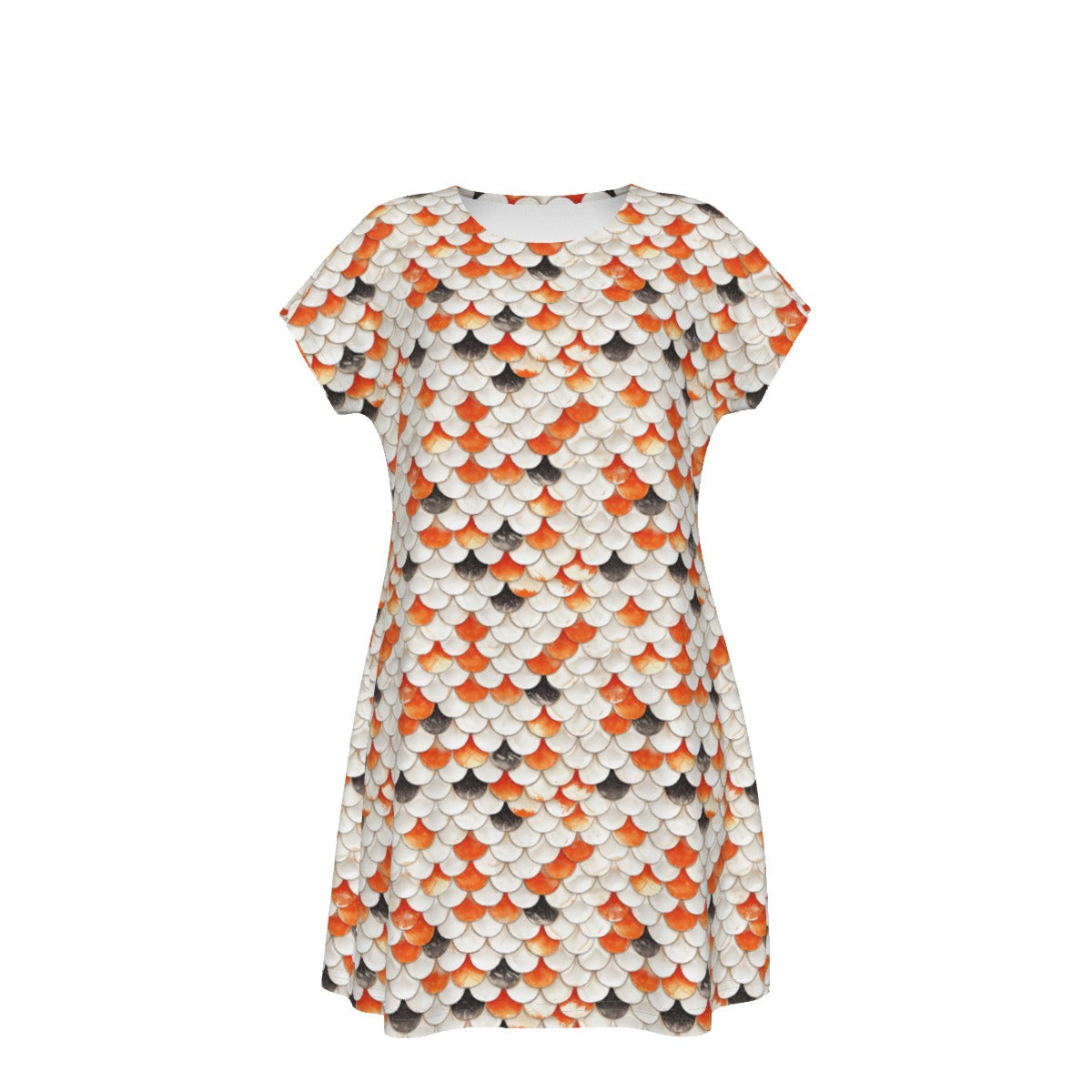 Animal Print - Koi Fish - Women's T-Shirt Dress