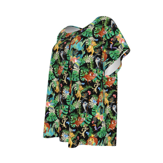 Watercolor Jungle Pride - Women’s Relaxed Fit Scoop Tee