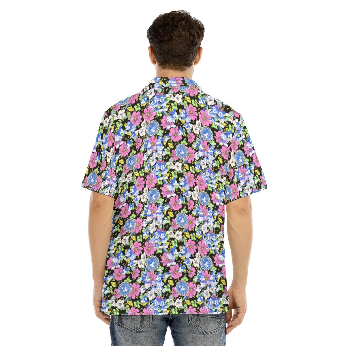 Garden Whimsy - Vintage Mouse Romance - Men's Hawaiian Button Up Shirt
