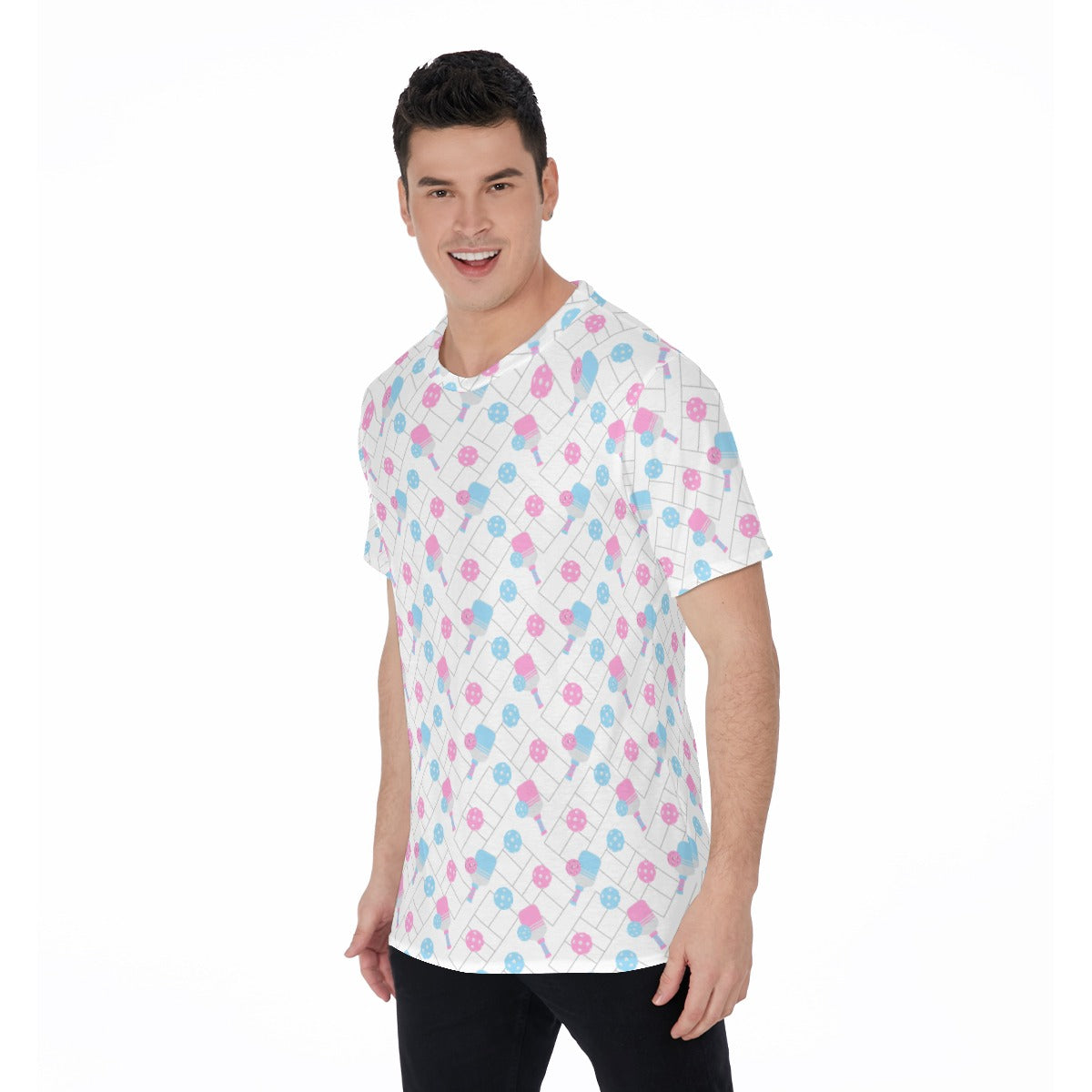 Pickleball Court Spin - Men's Short Sleeve T-Shirt