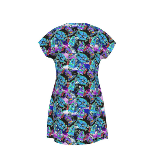 Haunting Romance Sketch - Women's T-Shirt Dress