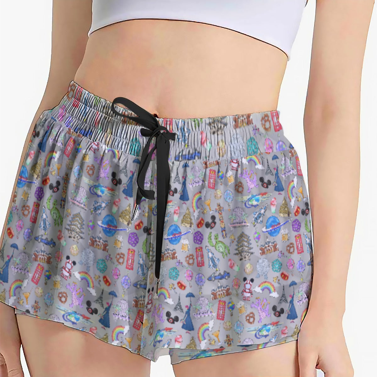 EC Around The World Experience - Women's Flowy Pocket Shorts