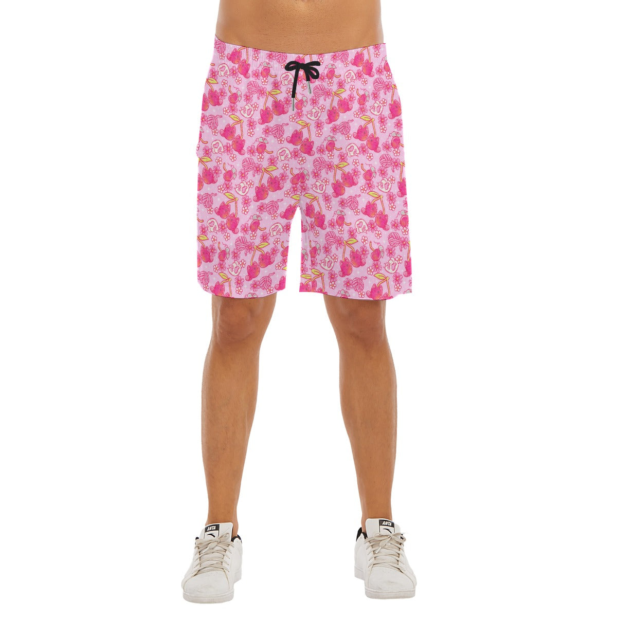 Fruitimals - Cherry Kittens - Men’s Pocket Beach Shorts