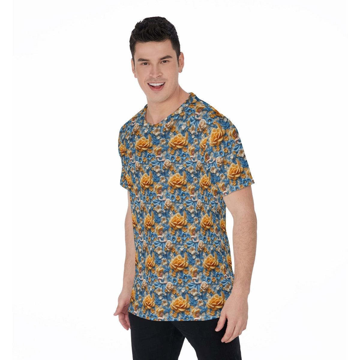 Regal Embroidered Royal Maiden - Men's Short Sleeve T-Shirt