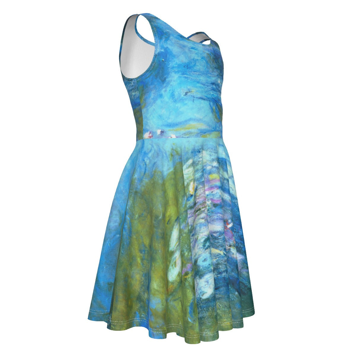 Monet Water Lillies - Kid's Sleeveless Skater Dress
