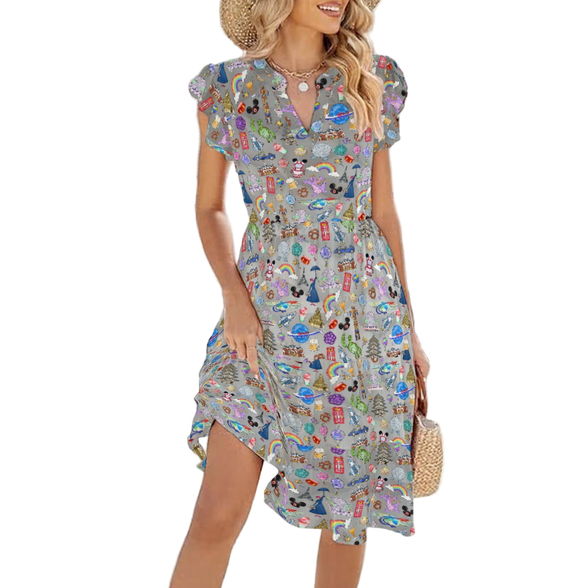 EC Around The World Experience - Women's Tiered Pocket Midi Dress
