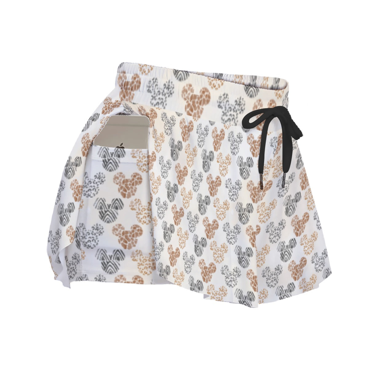 Safari Mouse Ears - Women's Flowy Pocket Shorts